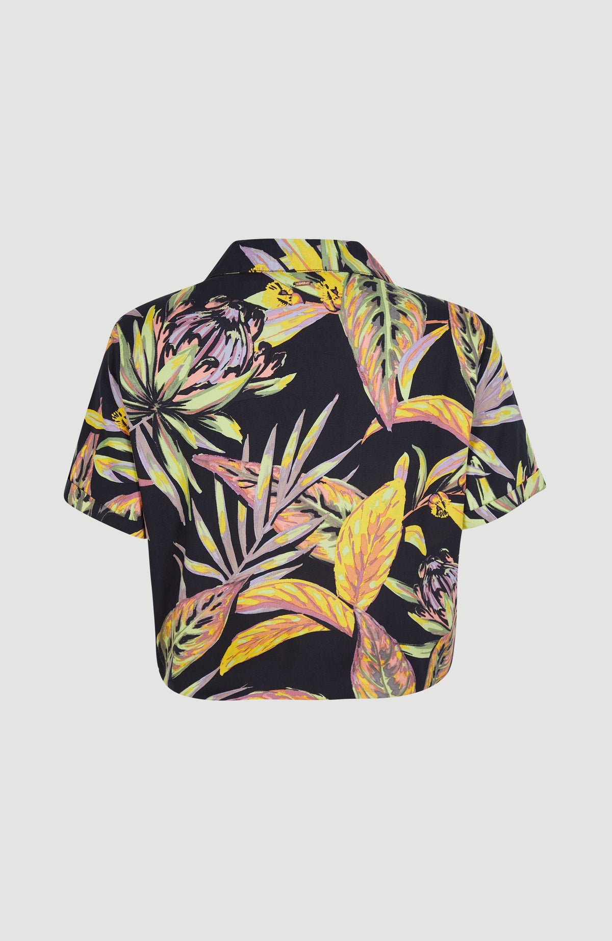Cali Beach Shirt | Black Tropical Flower
