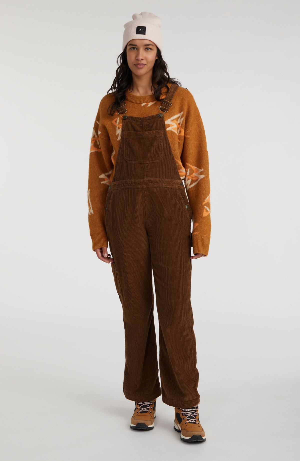 Cord Dungarees | Melted Chocolate
