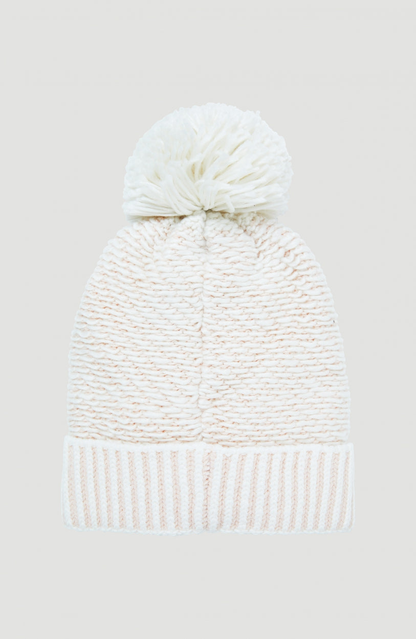 Chunky Beanie | Peach Whip Colour Block