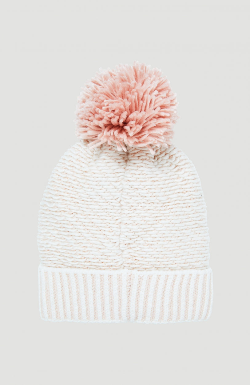 Chunky Beanie | Peach Whip Colour Block