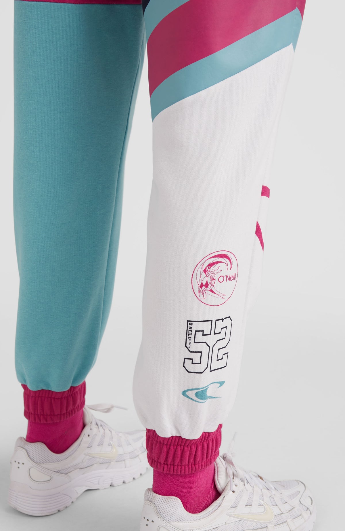 Collegiate Progressive Sweatpants | Aqua Sea Colour Block