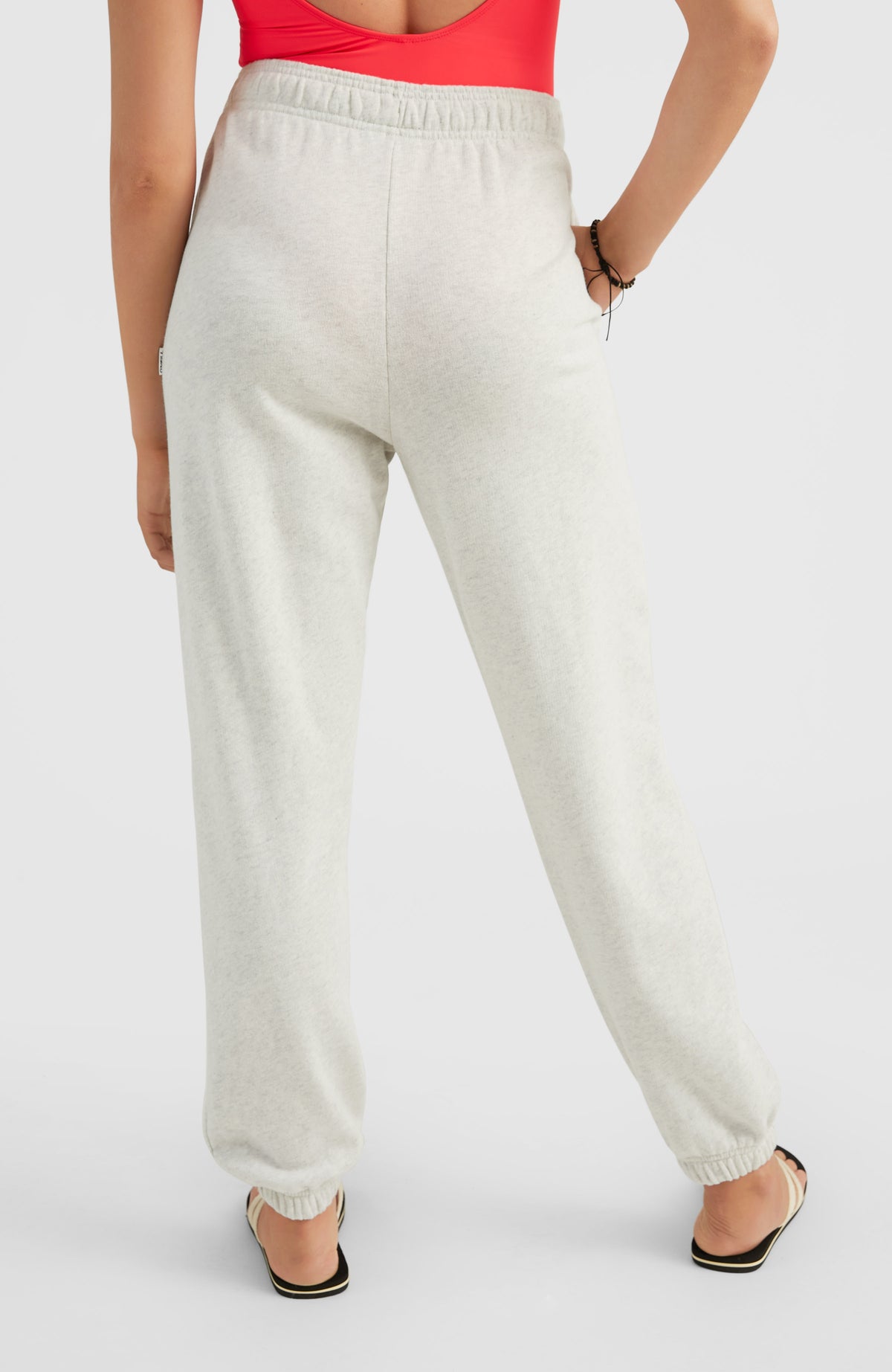 Connective High-Waist Sweatpants | White Melange