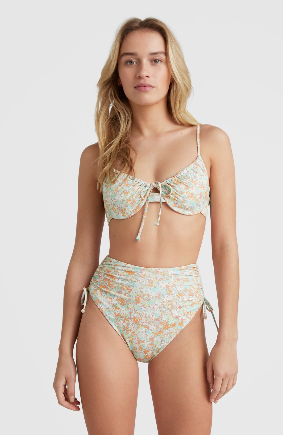 Avalon - Nova Bralette Bikini Set | Blue Beach Flower