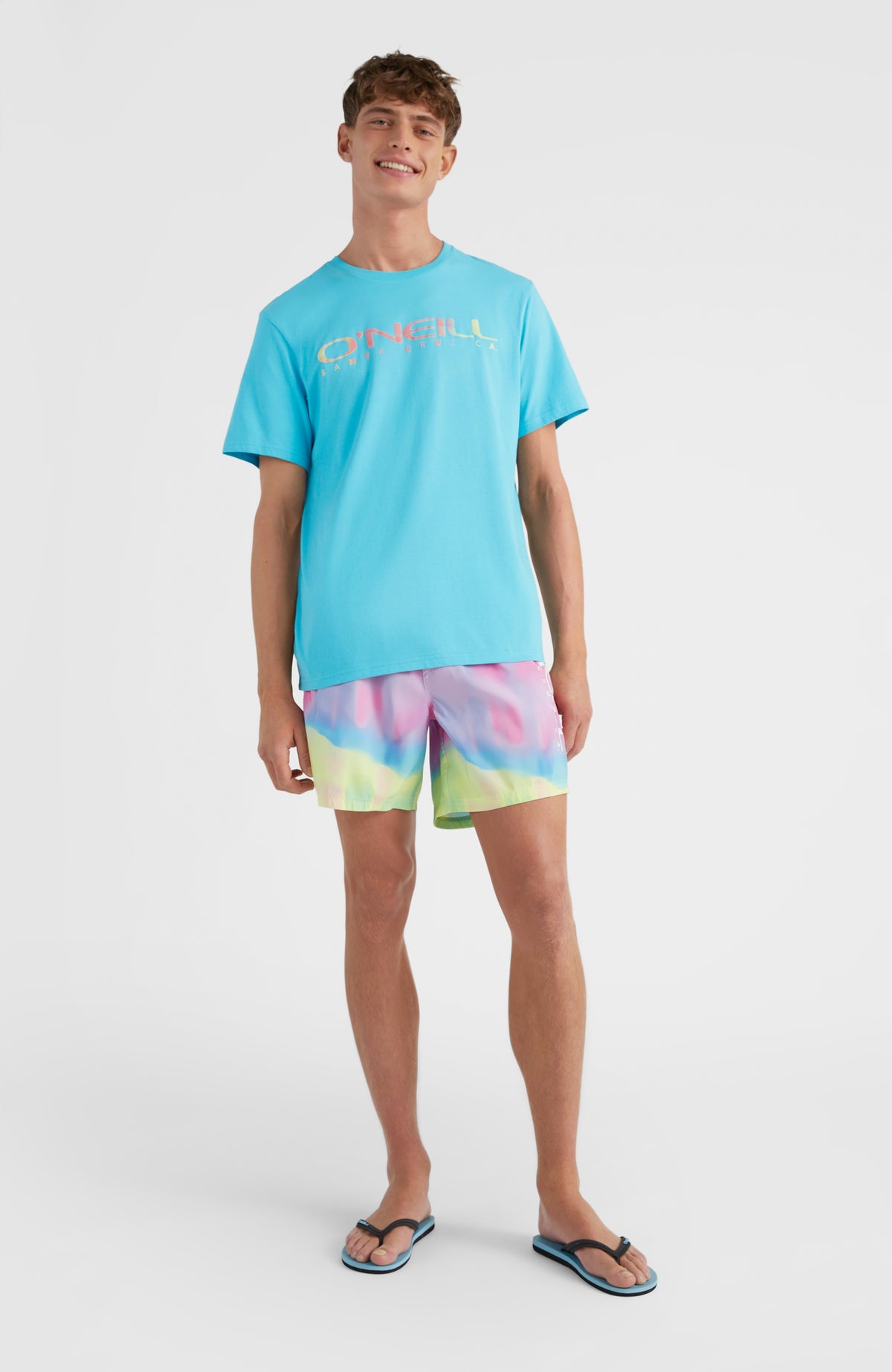 Cali Melting 16'' Swim Shorts | Orange Melting Gradient