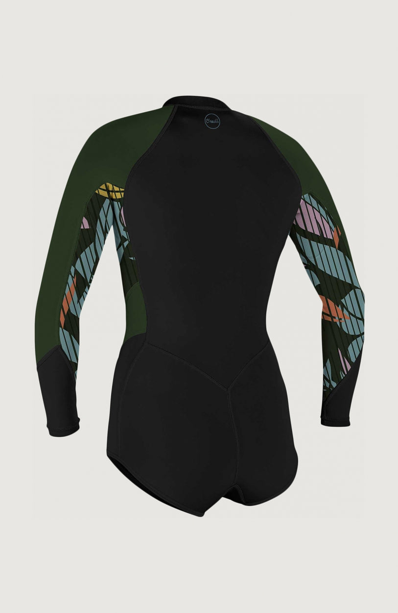 Bahia 2/1mm Front Zip Long Sleeve Spring Wetsuit | Black