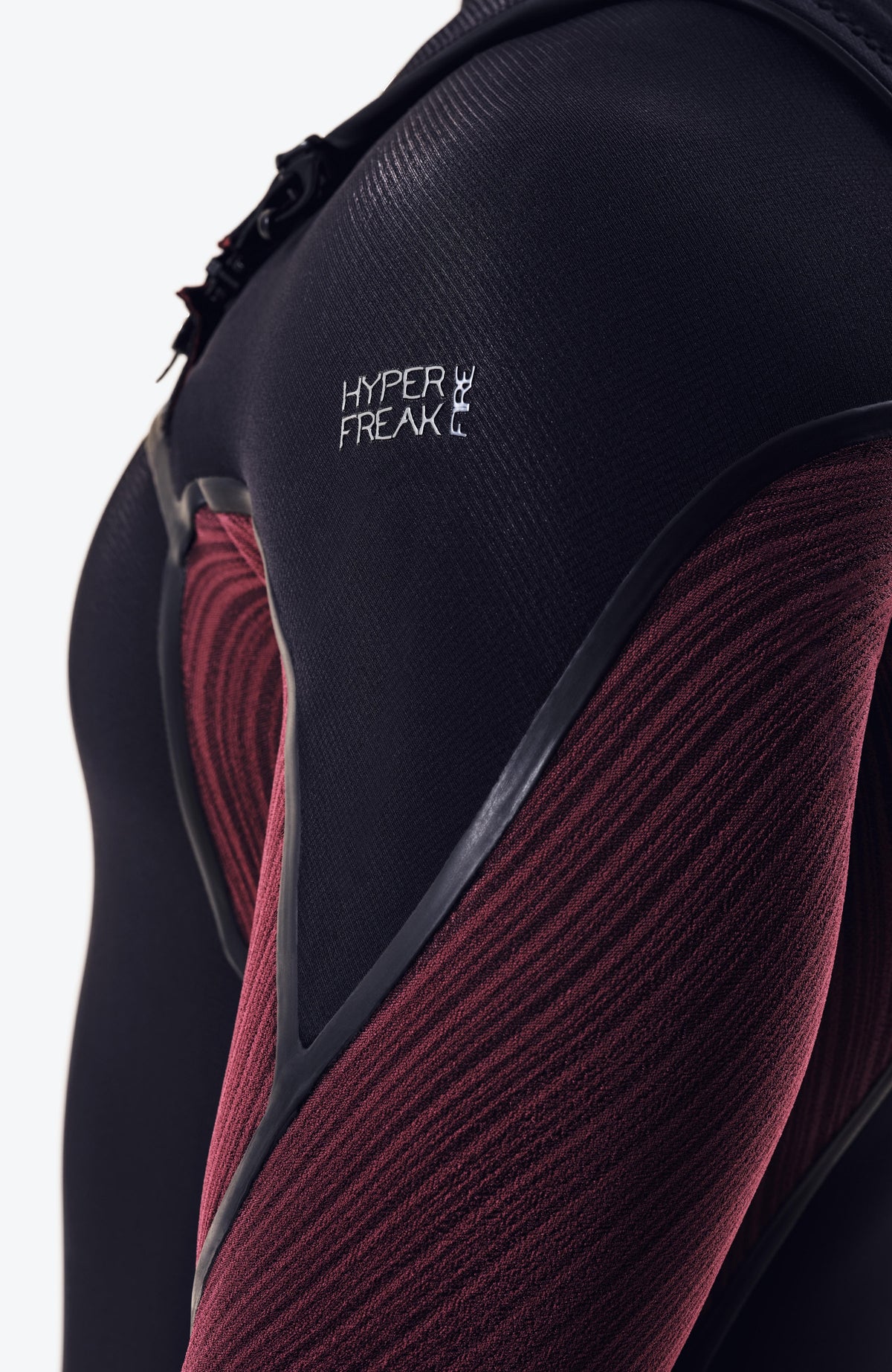 Hyperfreak Fire 4/3+mm Chest Zip Full Wetsuit | BLACK/DARK RED