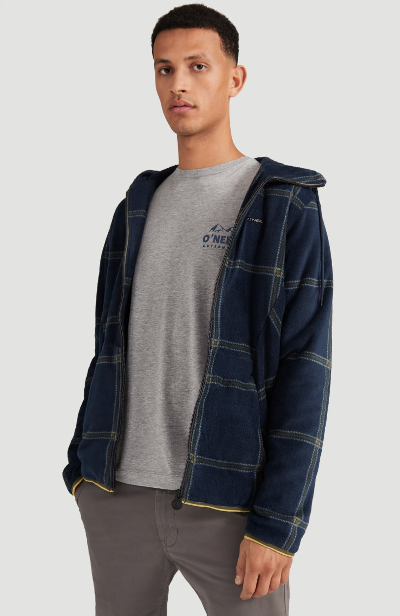 Check-Out Superfleece | Blue With Green