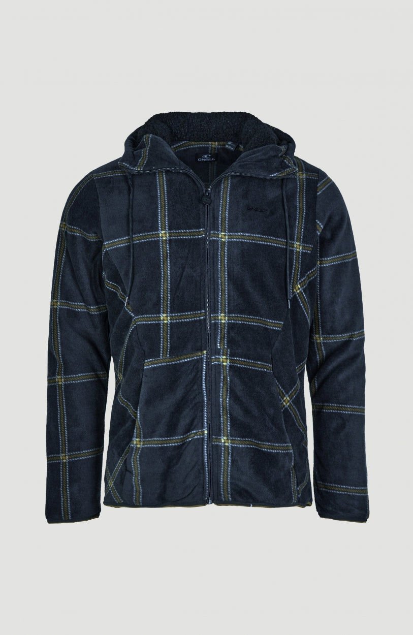 Check-Out Superfleece | Blue With Green