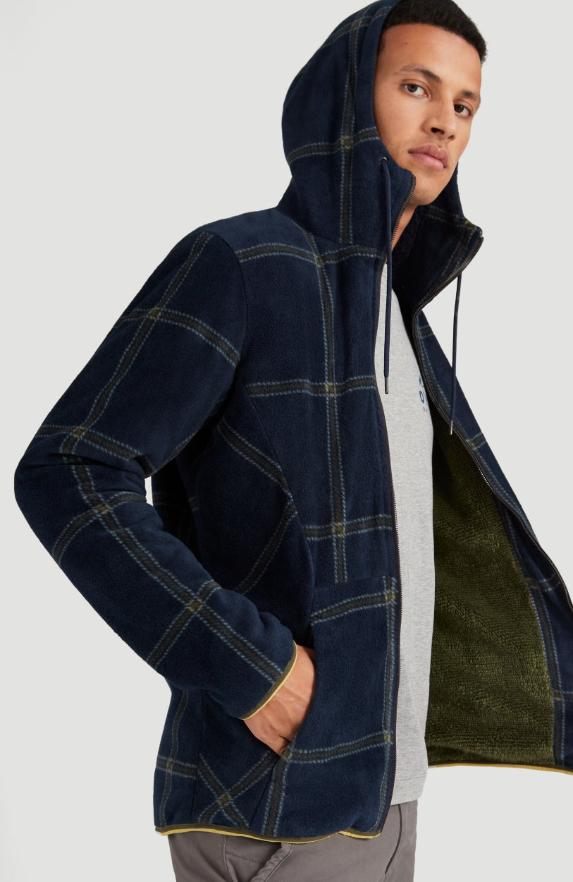 Check-Out Superfleece | Blue With Green