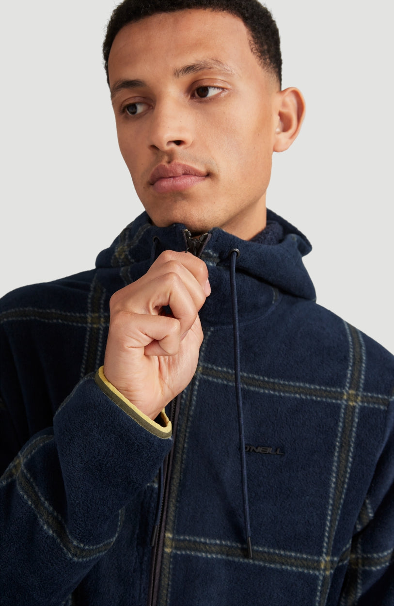 Check-Out Superfleece | Blue With Green