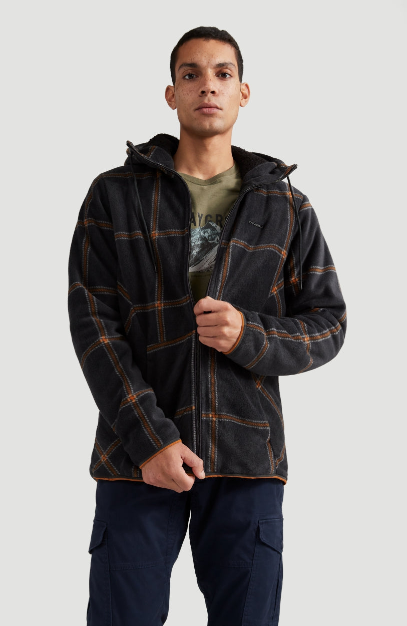 Check-Out Superfleece | Grey With Yellow