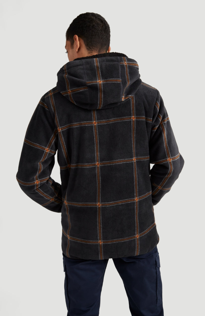 Check-Out Superfleece | Grey With Yellow