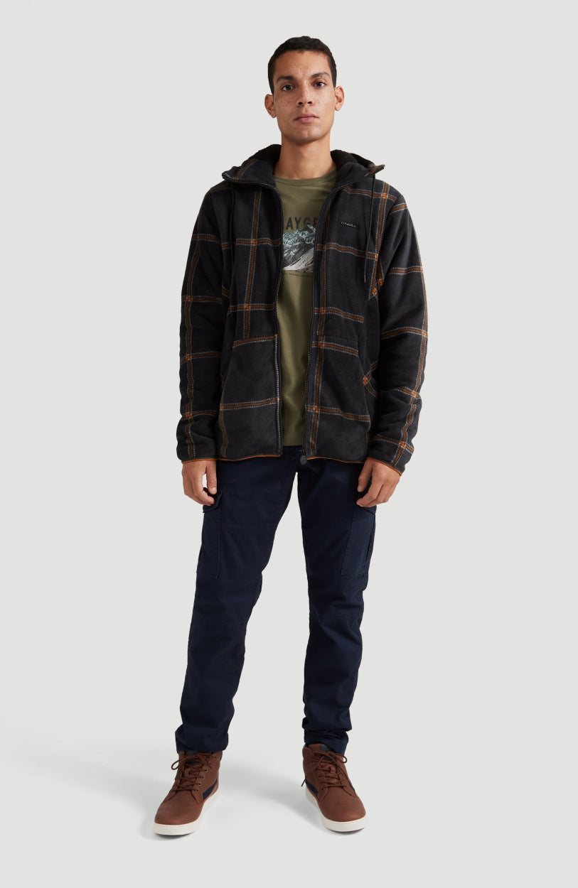 Check-Out Superfleece | Grey With Yellow