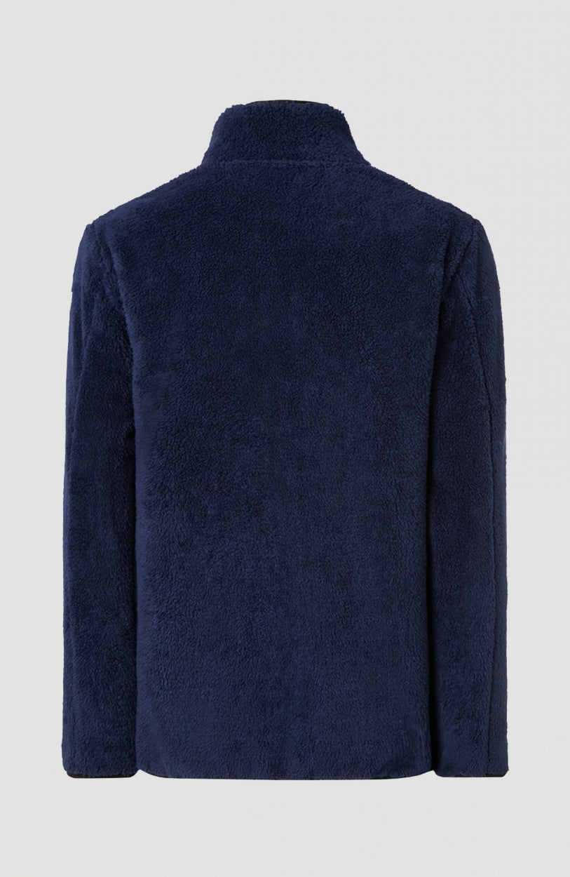 Baffle Mix Full Zip Fleece | Ink Blue -A