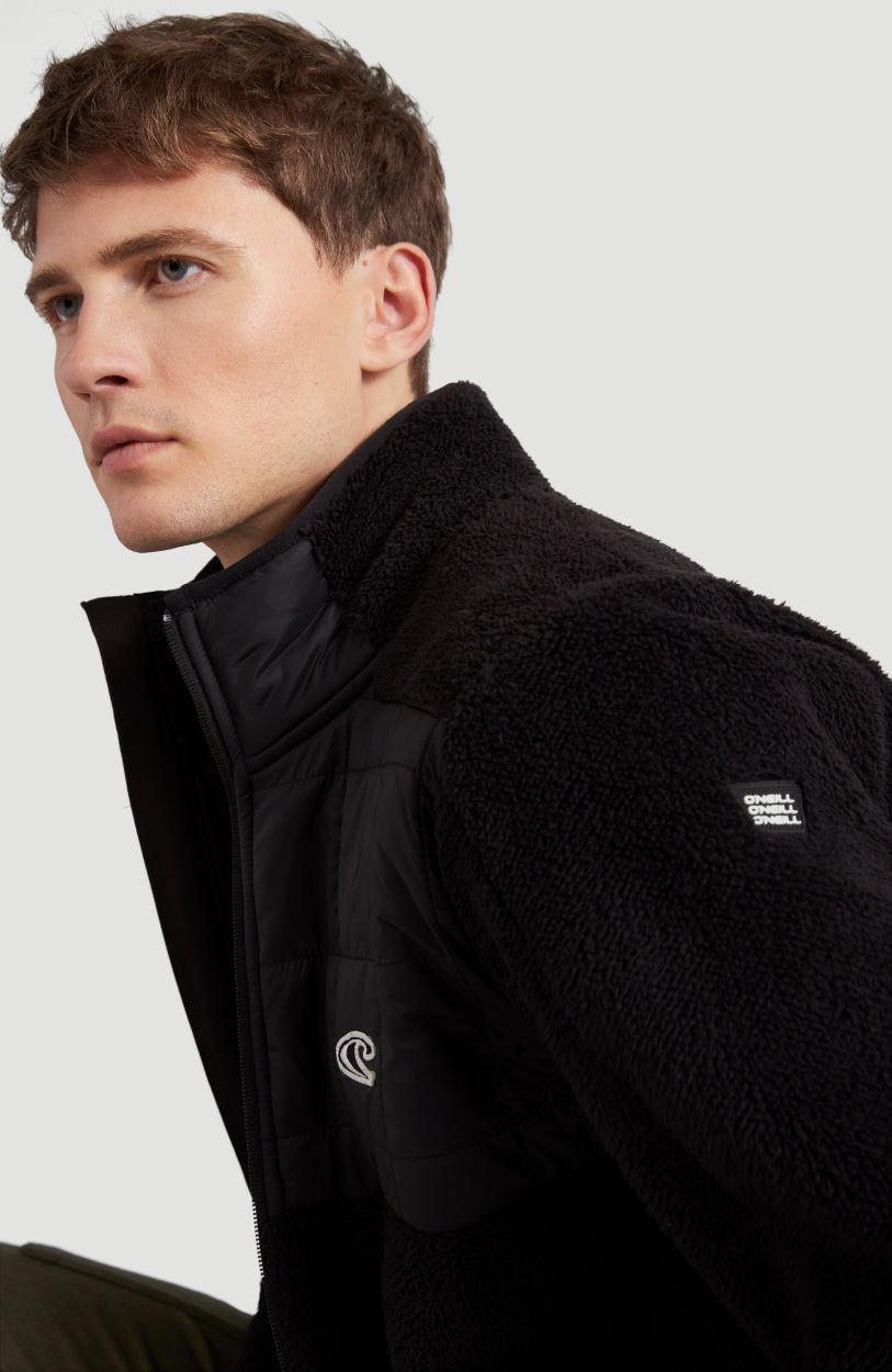 Baffle Mix Full Zip Fleece | BlackOut - A