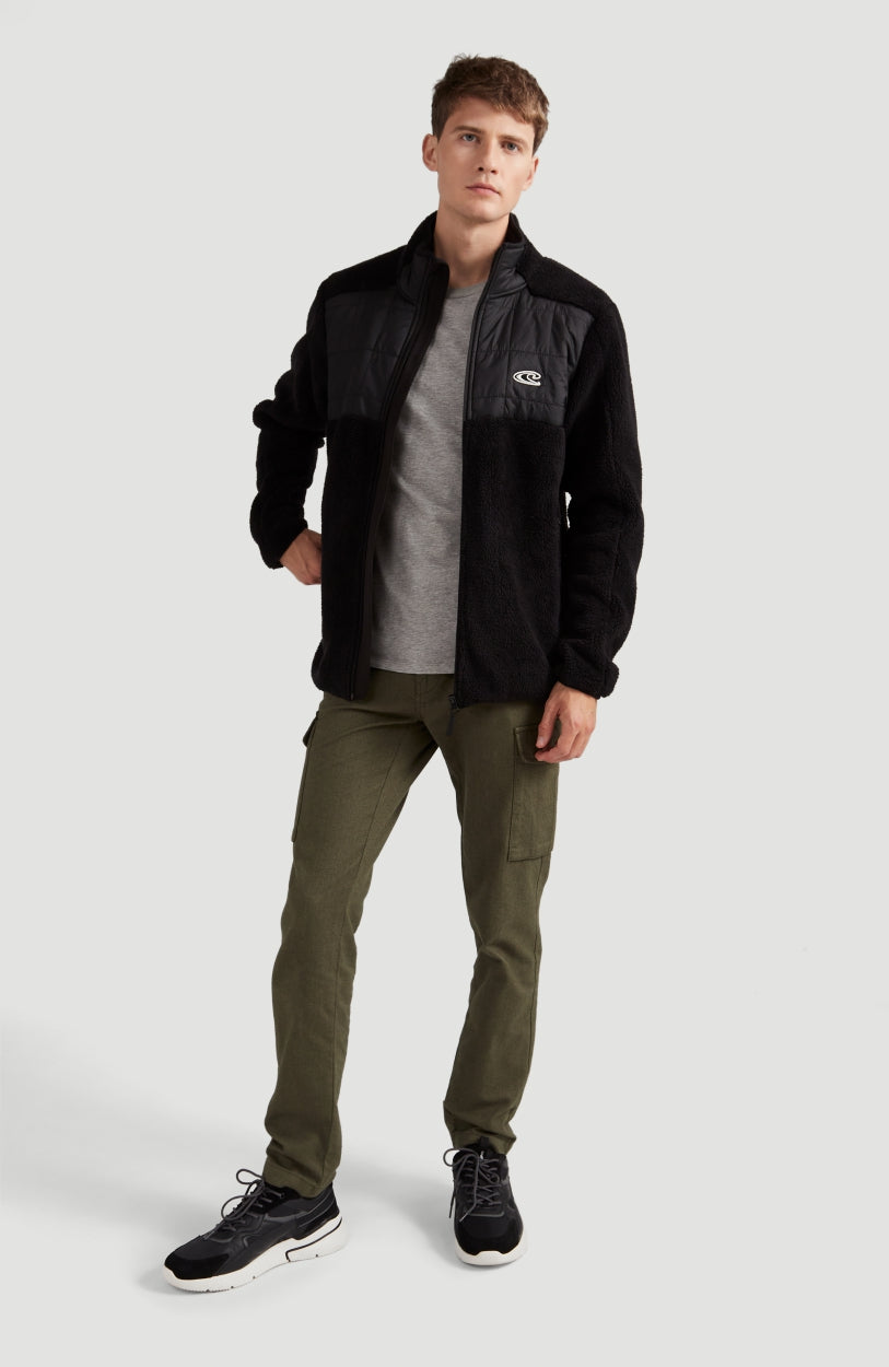 Baffle Mix Full Zip Fleece | BlackOut - A