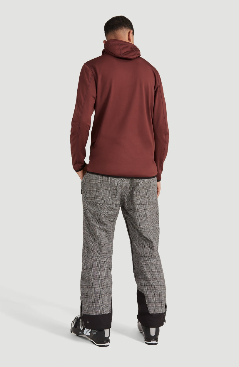 Clime Hooded Ski Fleece | Bitter Chocolate