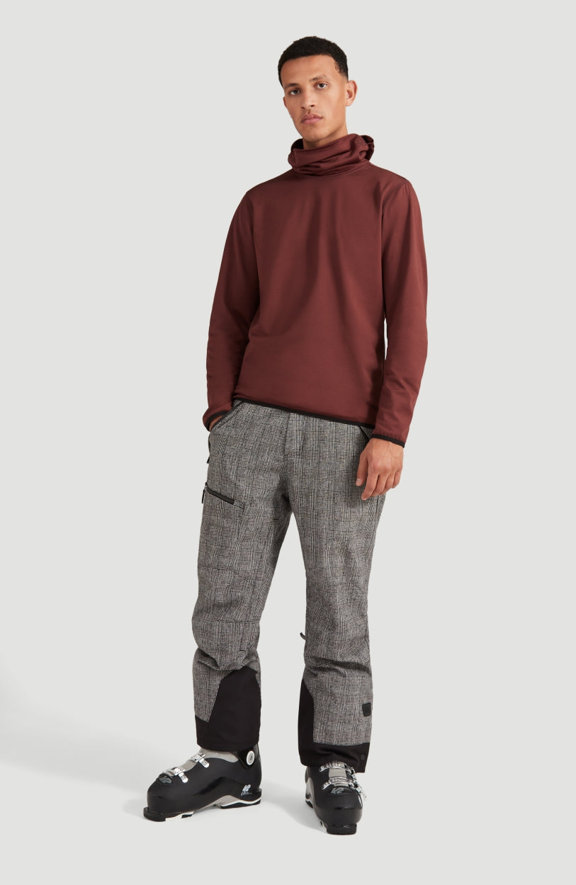 Clime Hooded Ski Fleece | Bitter Chocolate