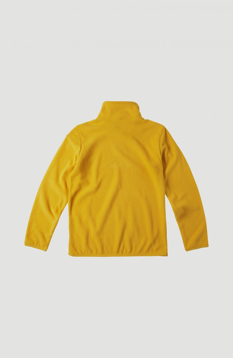 Solid Half Zip Ski Fleece | Old Gold -A