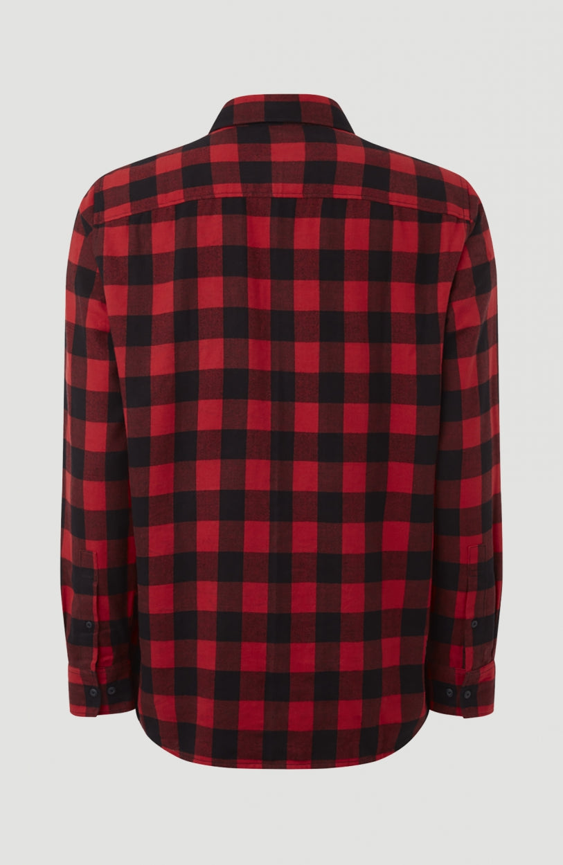 Check Flannel Shirt | Red With Yellow