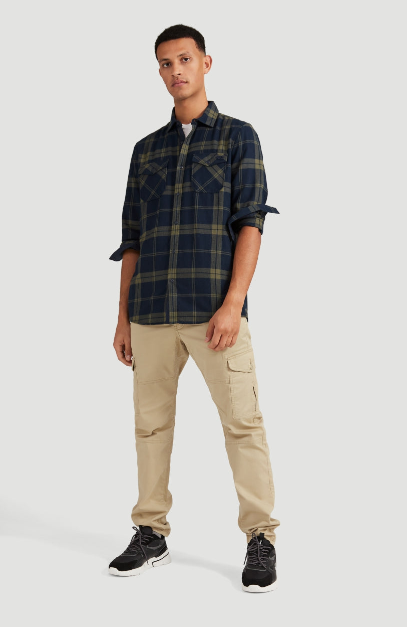 Check Flannel Shirt | Green With