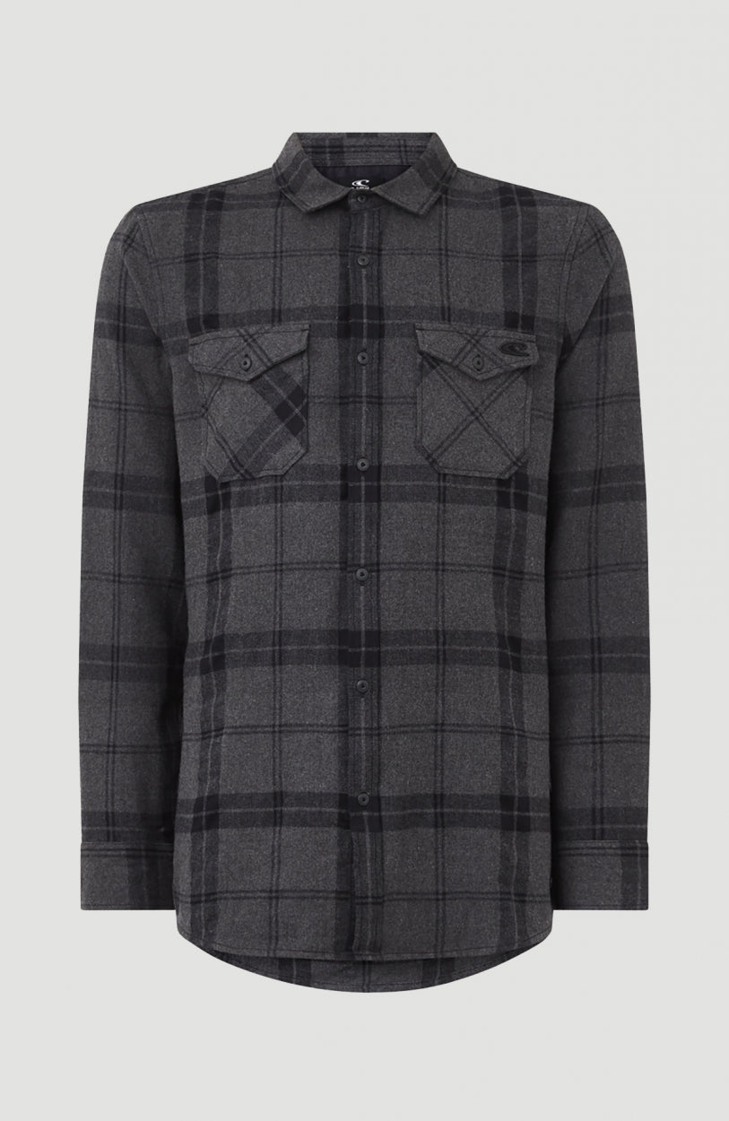 Check Flannel Shirt | Grey With