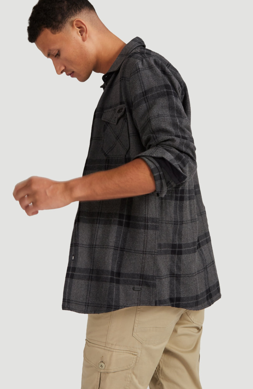 Check Flannel Shirt | Grey With