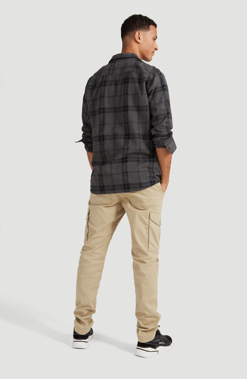 Check Flannel Shirt | Grey With