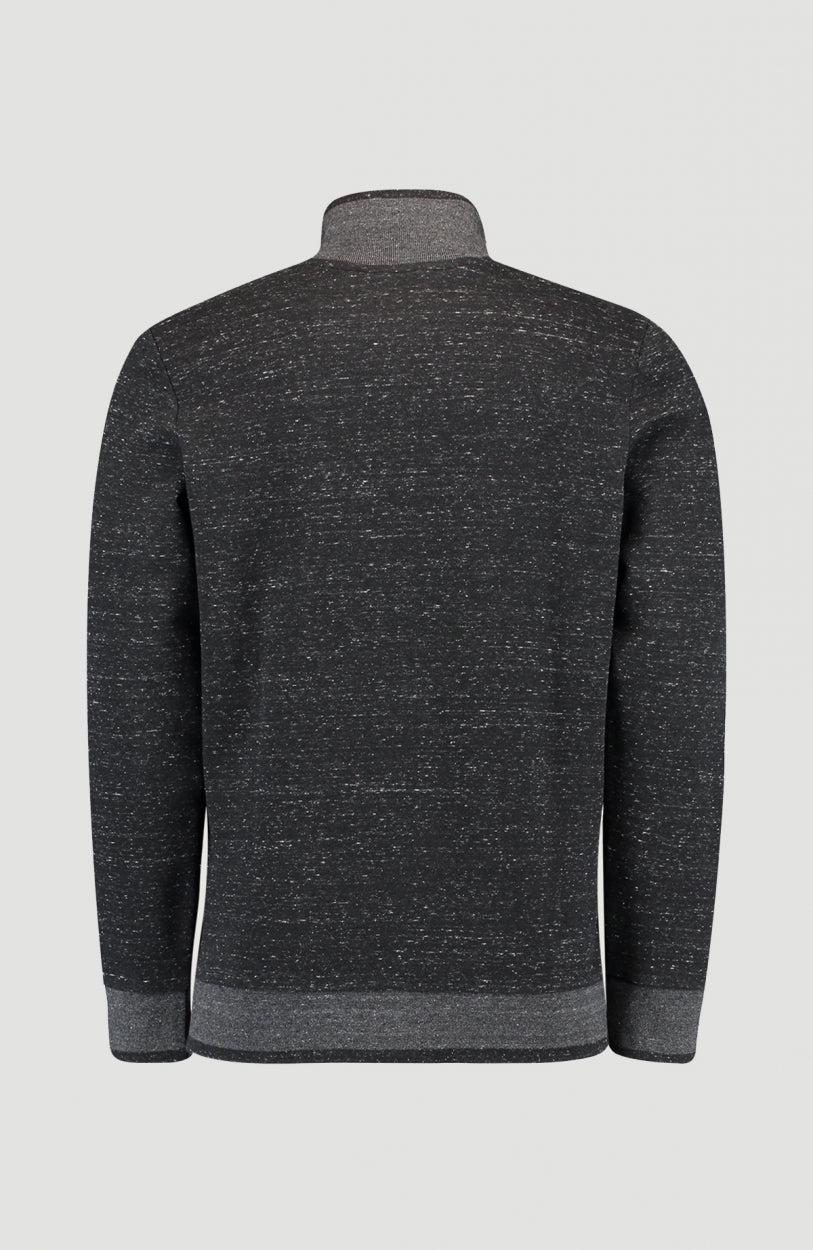 2-Knit Full Zip Cardigan | BlackOut - A