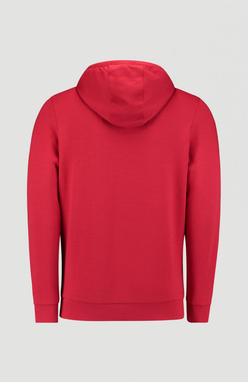 2-Knit Full Zip Hoodie | Haute Red -A