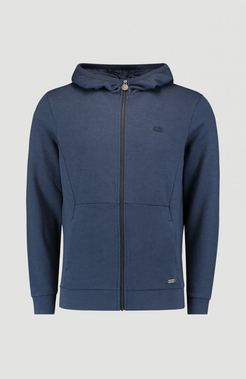 2-Knit Full Zip Hoodie | Ink Blue -A