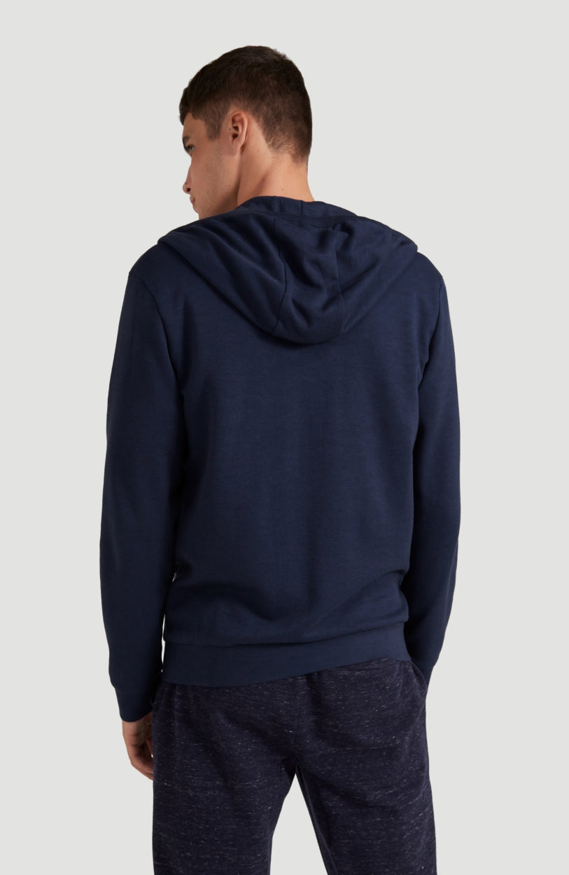 2-Knit Full Zip Hoodie | Ink Blue -A