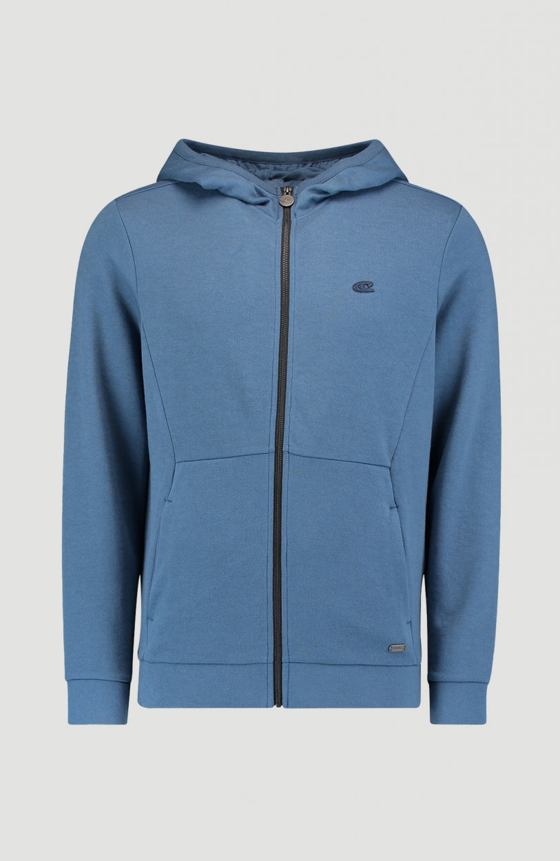 2-Knit Full Zip Hoodie | Ensign Blue -A