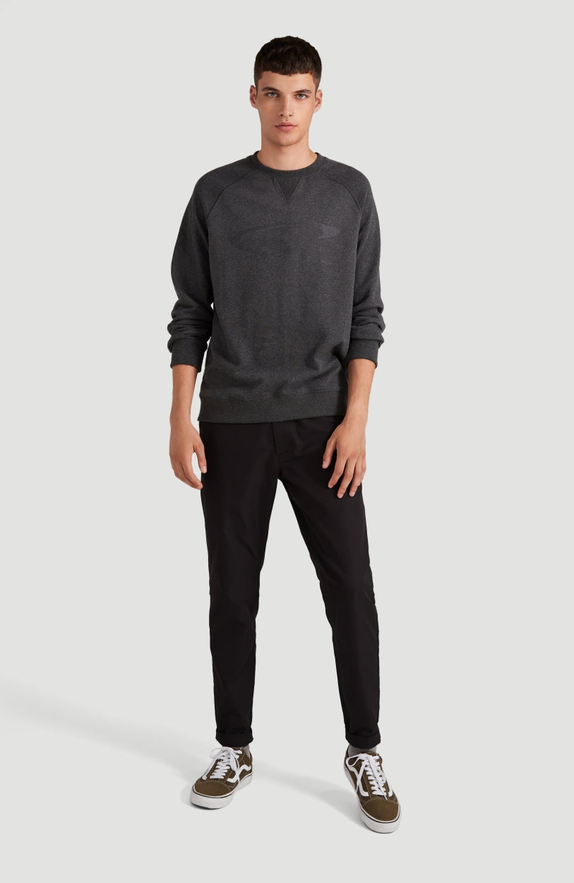 Color Grindle Crew Neck Sweatshirt | Dark Grey Melee -A