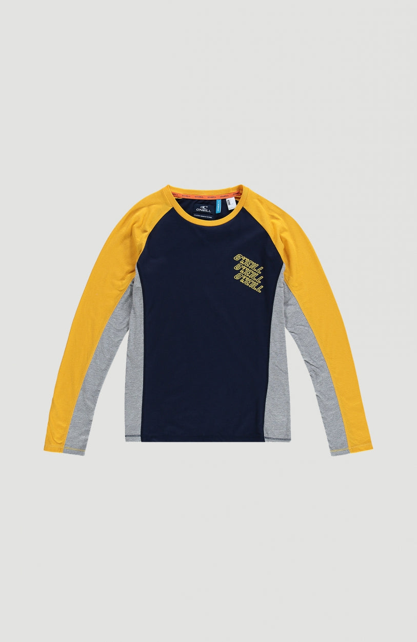 Colorblock Longsleeve T-Shirt | Old Gold -A