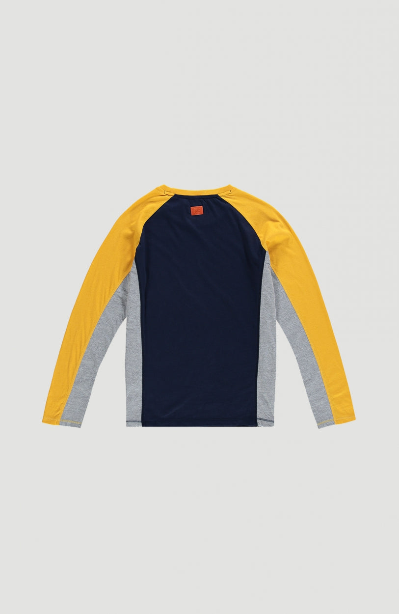 Colorblock Longsleeve T-Shirt | Old Gold -A