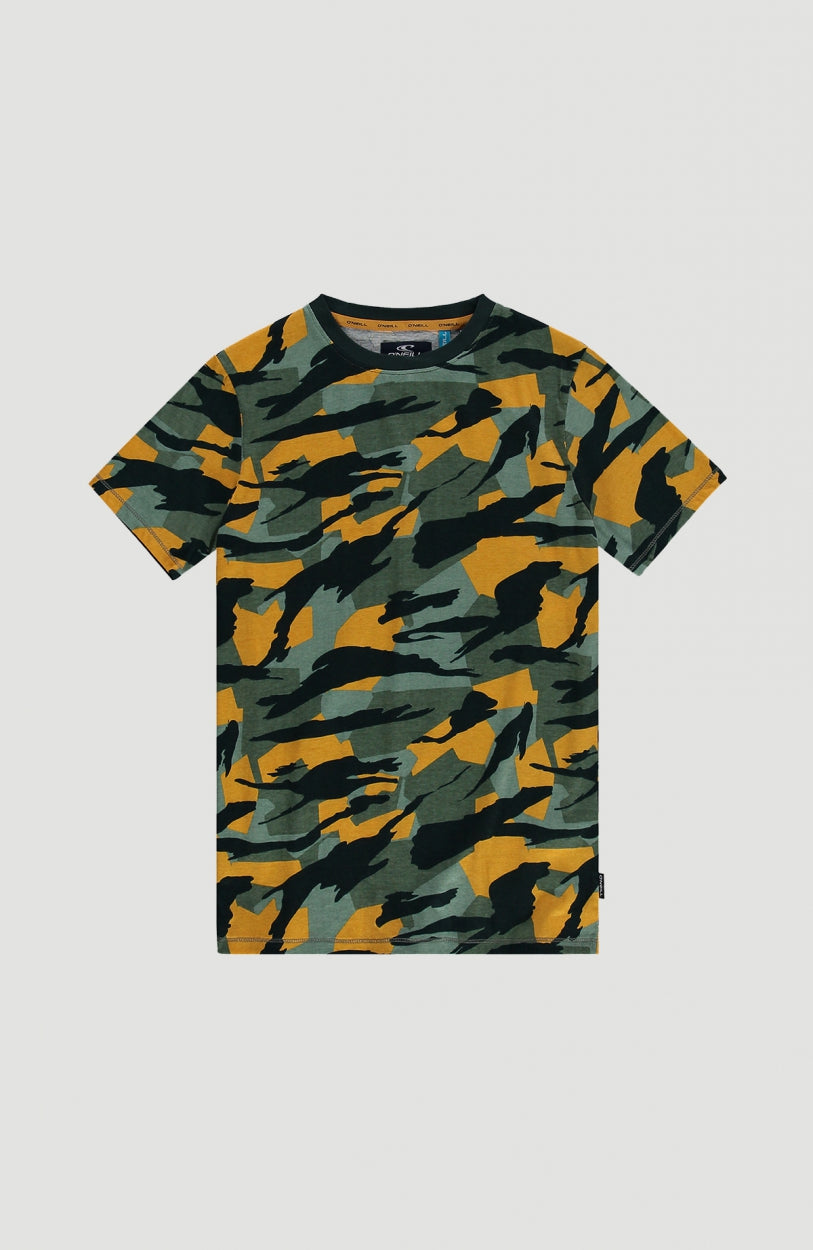 All Over Printed Shortsleeve T-Shirt | Green With