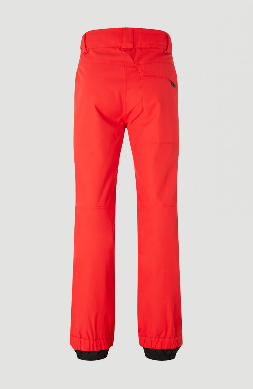Cuffed Snow Pants | Fiery Red -A