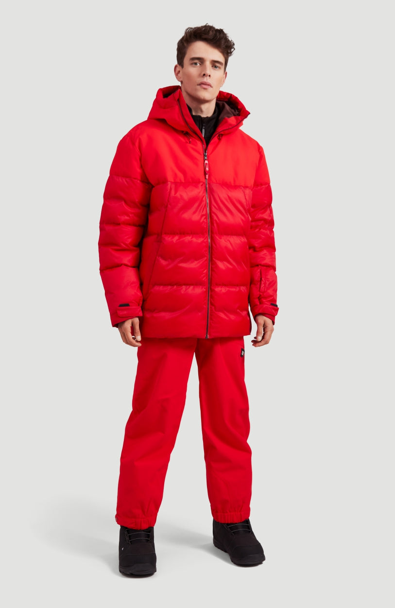 Cuffed Snow Pants | Fiery Red -A