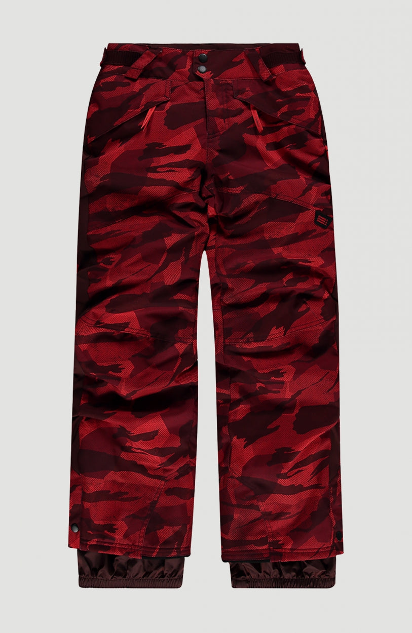 All Over Print Snow Pants | Red With