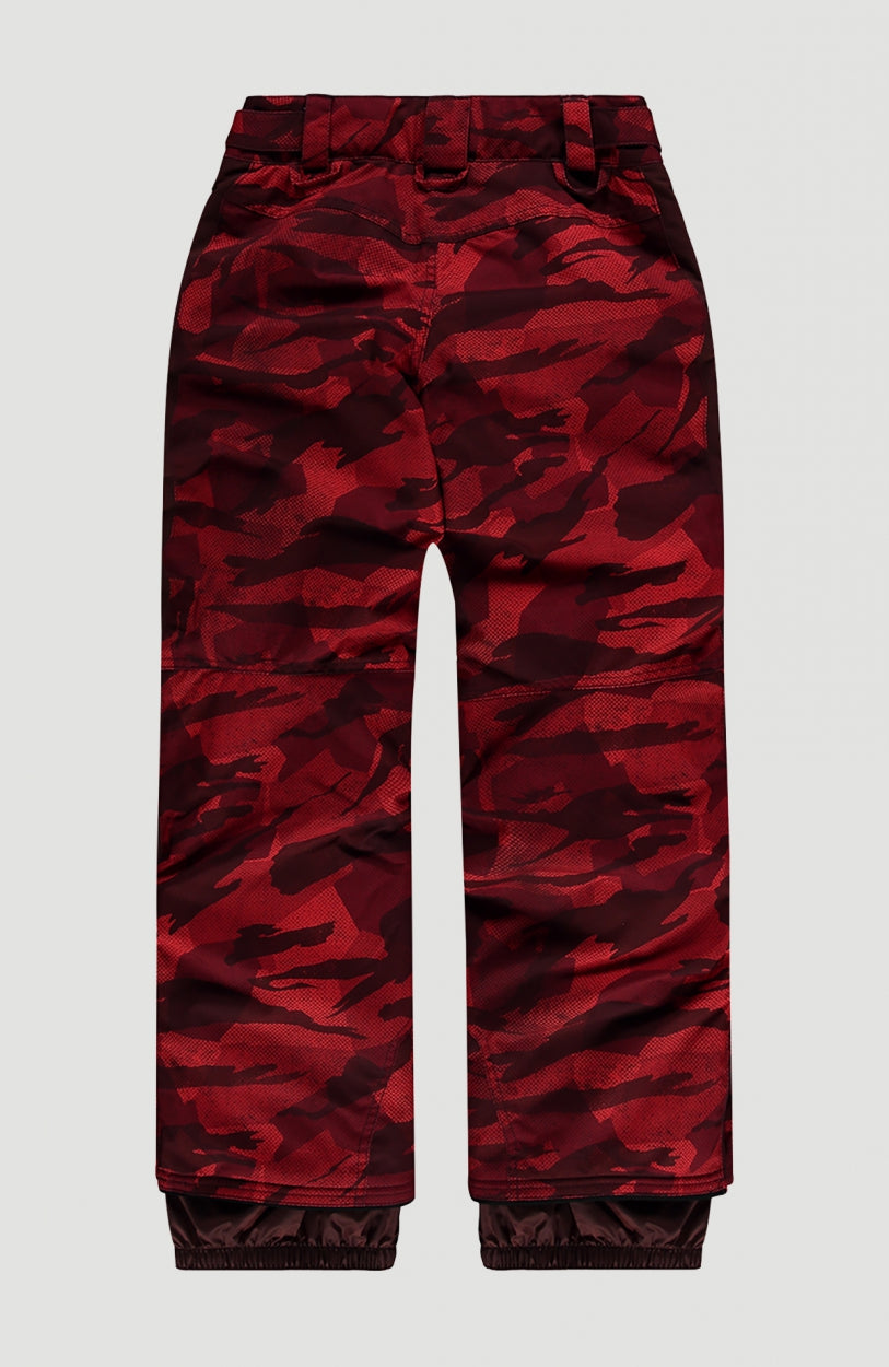 All Over Print Snow Pants | Red With