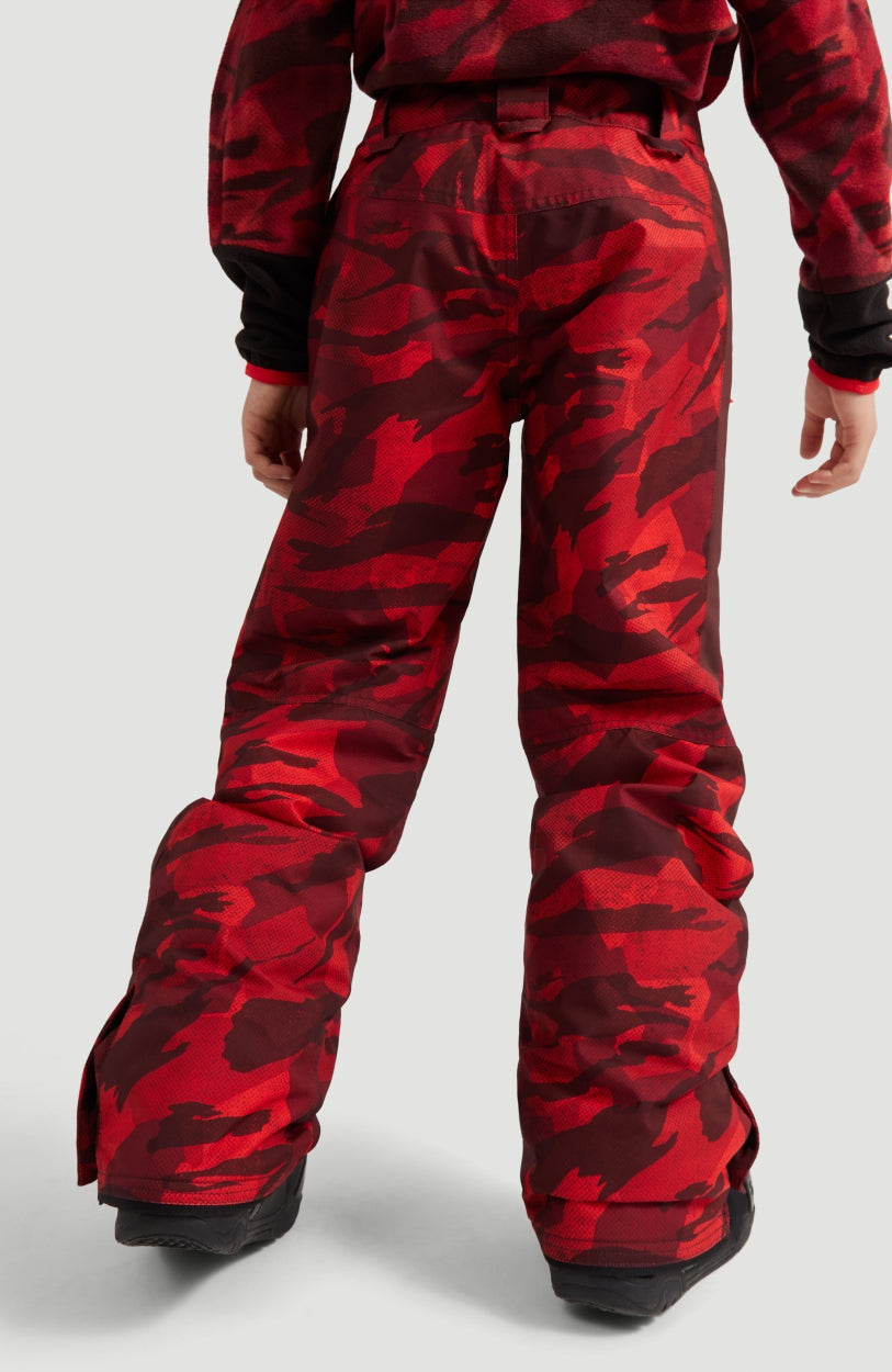 All Over Print Snow Pants | Red With