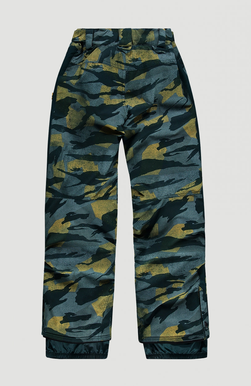 All Over Print Snow Pants | Green With