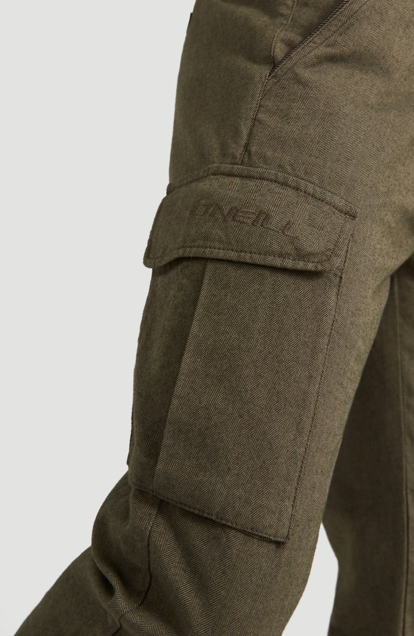 Herringbone Combat Pants | Dusty Olive -A