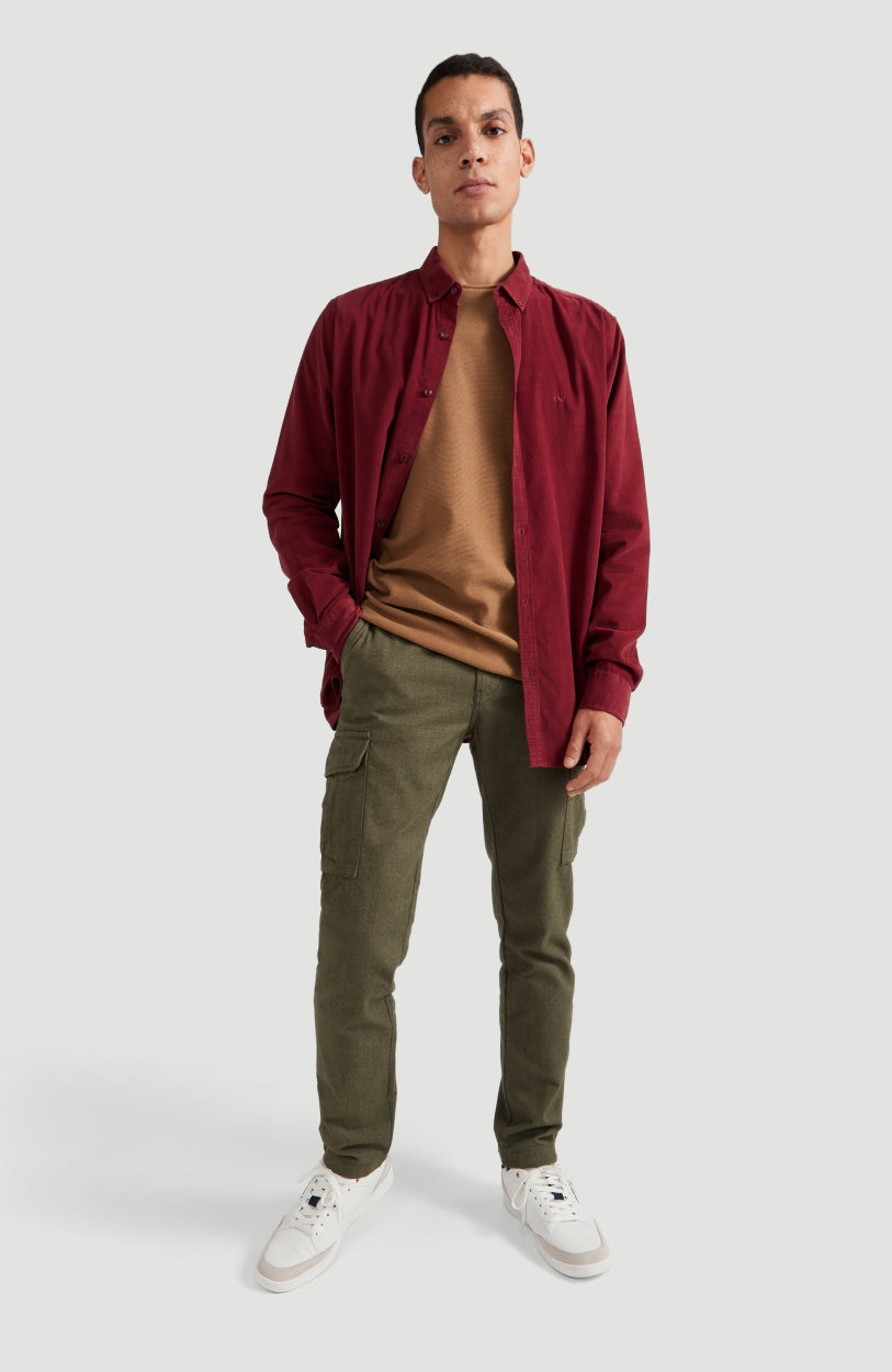 Babycord Shirt | Haute Red -A