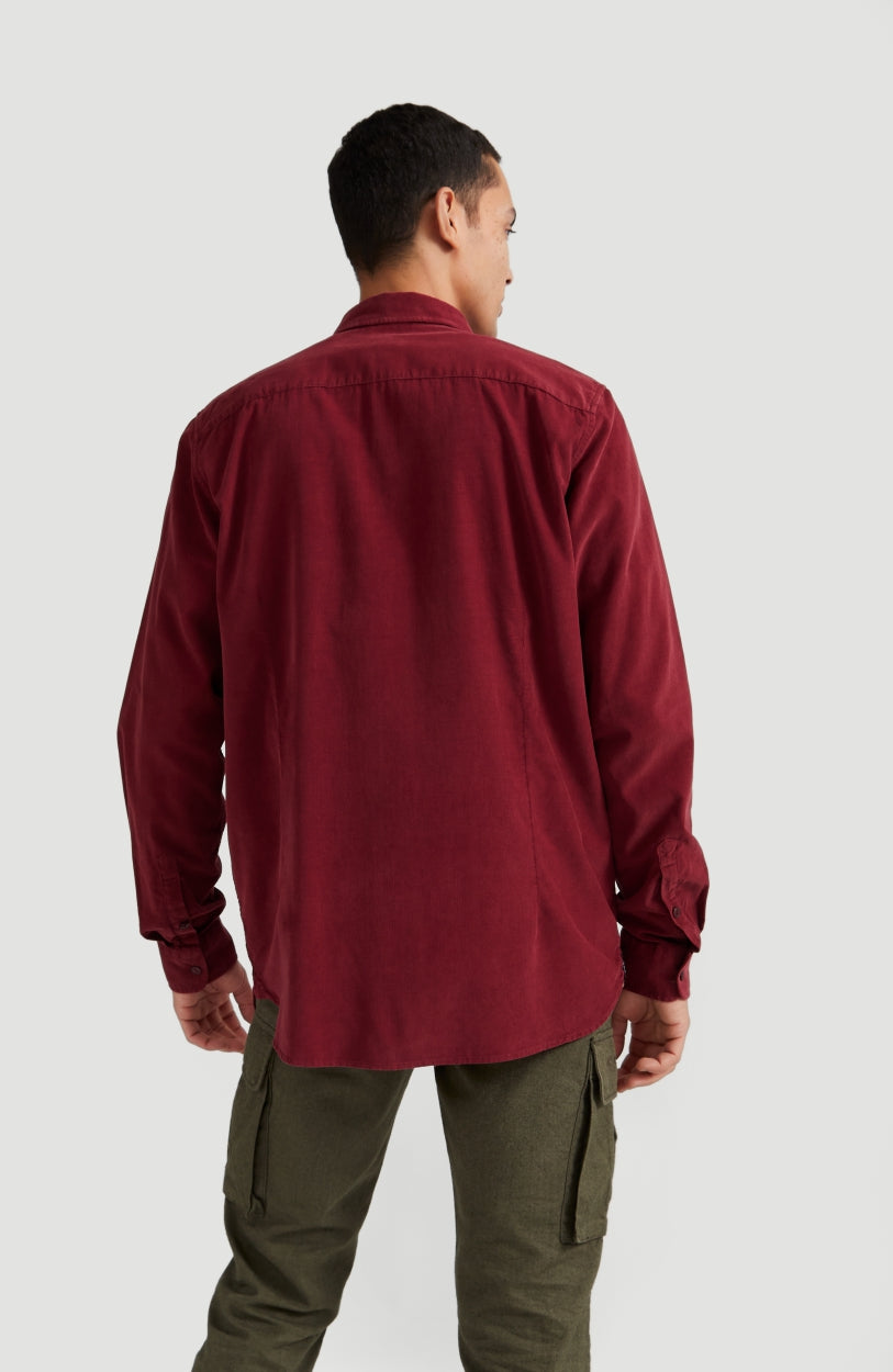 Babycord Shirt | Haute Red -A