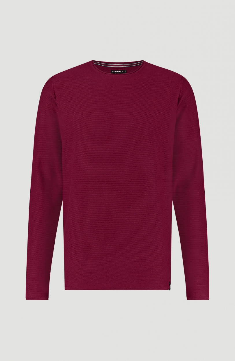 Cooper Crew Neck Pullover | Haute Red -A