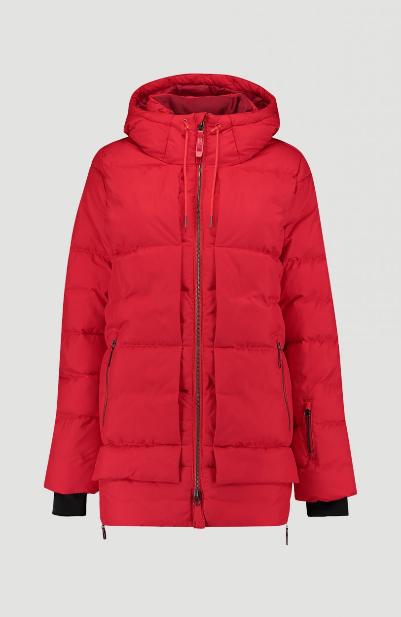 Azurite Hybrid Snow Jacket | Fiery Red -A