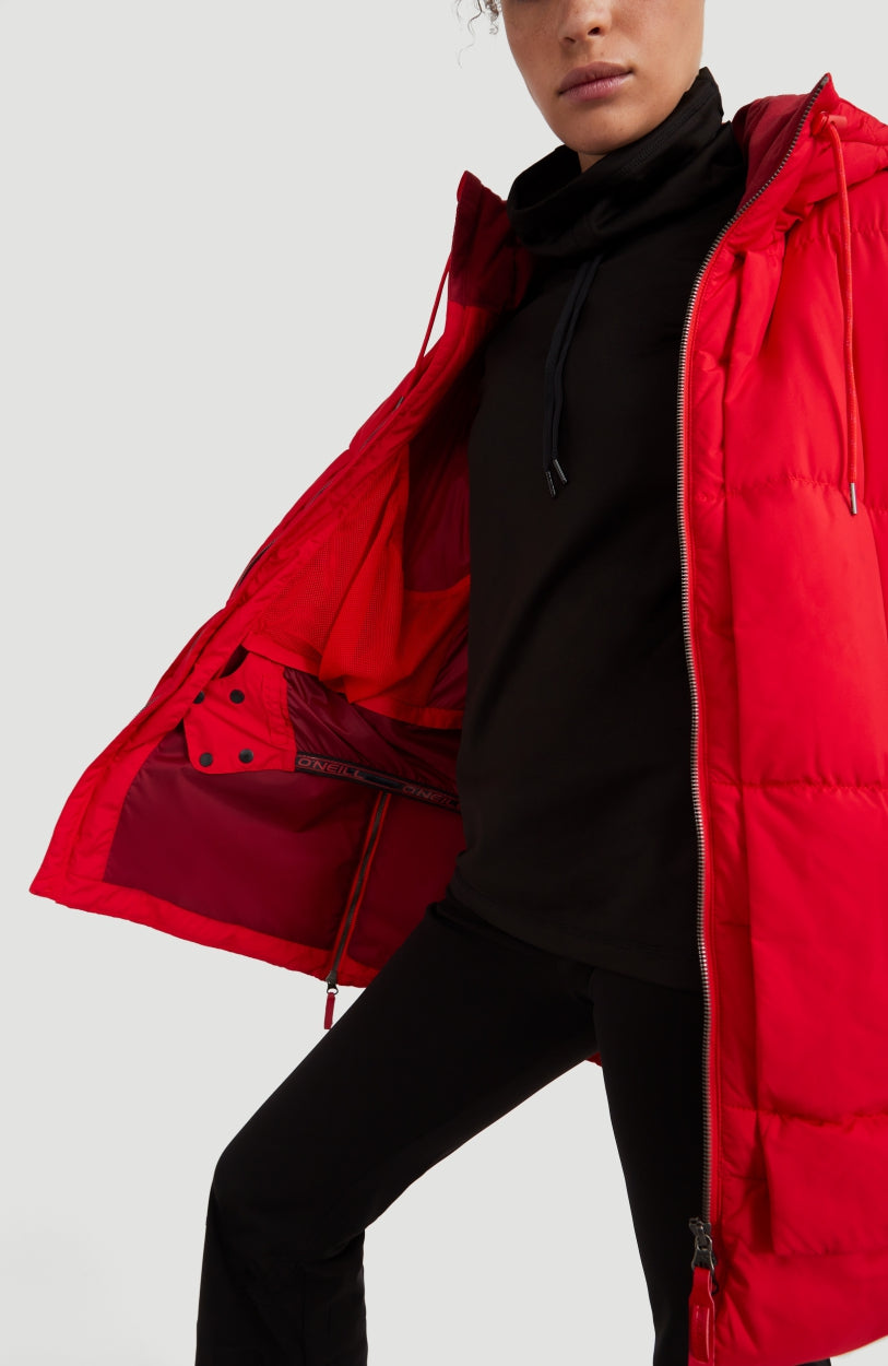 Azurite Hybrid Snow Jacket | Fiery Red -A