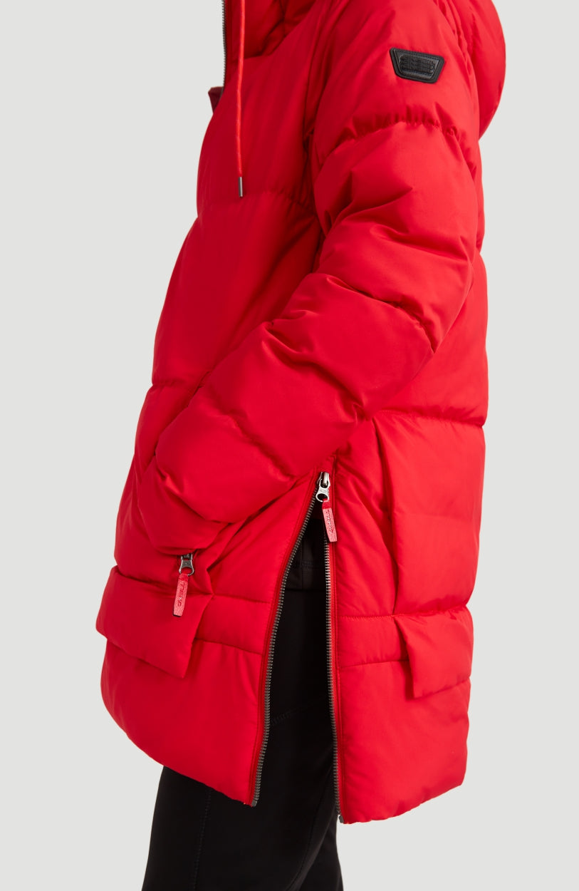 Azurite Hybrid Snow Jacket | Fiery Red -A
